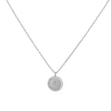 COLLAR MEDALLA INICIAL PLATA
