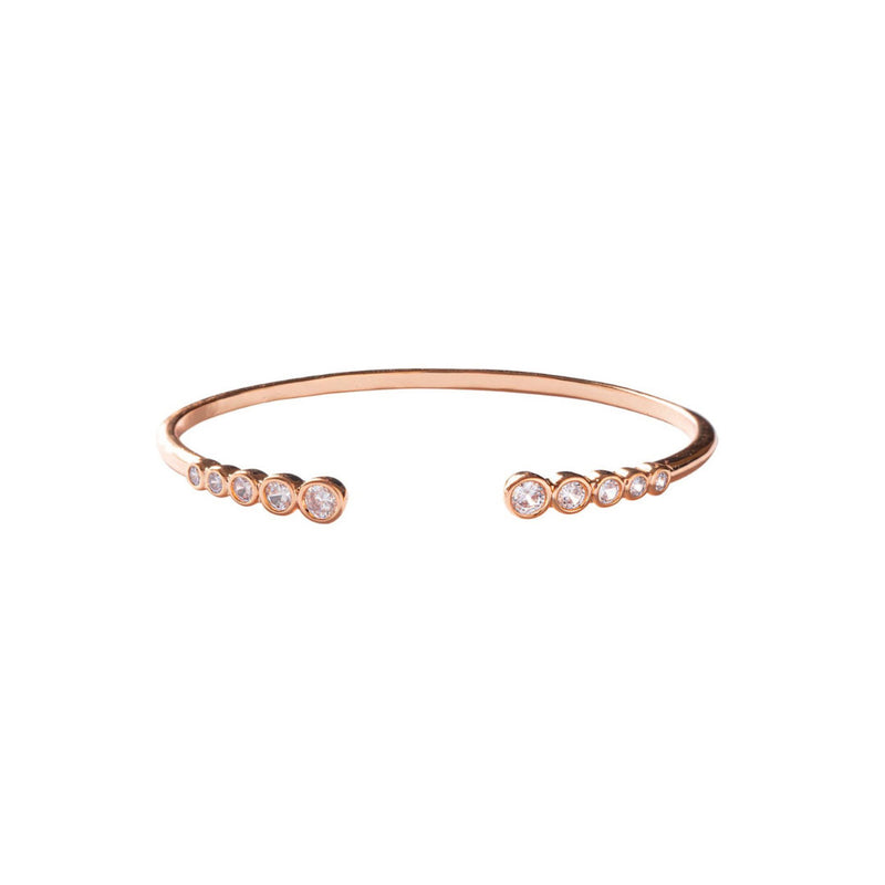 ESCLAVA CIRCONES BAÑADA EN ORO ROSADO | BOAZ JOYAS