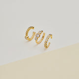 EARCUFFS EMMA BAÑADOS EN ORO