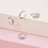 EARCUFF EMMA BAÑADO EN ORO BLANCO (1 UNIDAD)