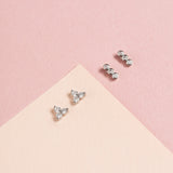 AROS DOTS BAÑADOS EN ORO BLANCO