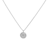 COLLAR MEDALLA INICIAL PLATA