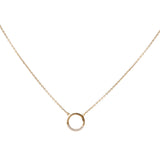 COLLAR LEA BAÑADO EN ORO
