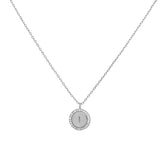 COLLAR MEDALLA INICIAL PLATA