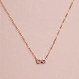 COLLAR INFINITO BAÑADO EN ORO ROSADO