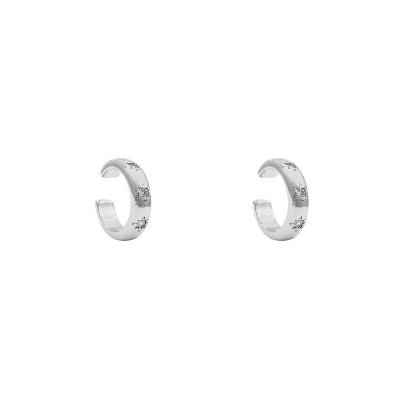 EARCUFFS MIM BAÑADOS EN ORO BLANCO | BOAZ JOYAS