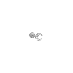 PIERCING MOON PLATA (1 UNIDAD) | BOAZ JOYAS