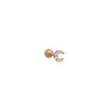 PIERCING MOON BAÑADO EN ORO (1 UNIDAD)