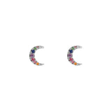 AROS MOON MIX BAÑADOS EN ORO BLANCO