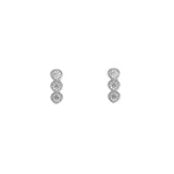 AROS DOTS BAÑADOS EN ORO BLANCO