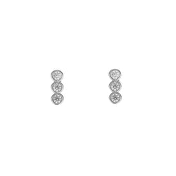 AROS DOTS BAÑADOS EN ORO BLANCO | BOAZ JOYAS