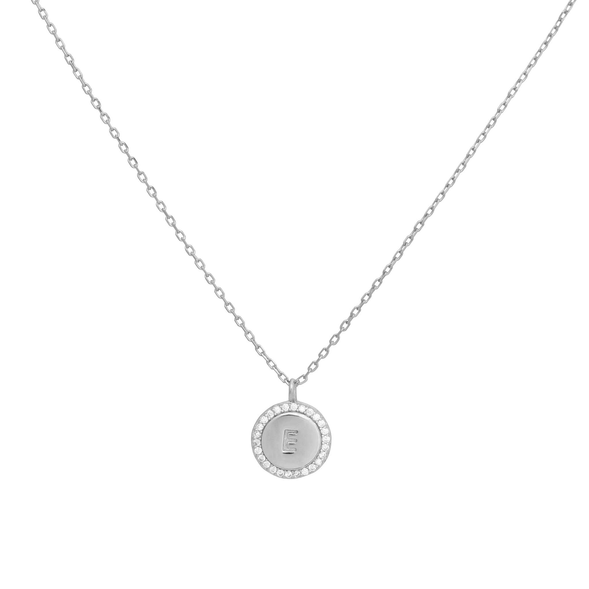 COLLAR MEDALLA INICIAL PLATA