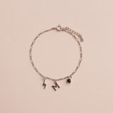 COLGANTE CIRCÓN NEGRO PLATA
