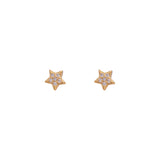AROS MINI STARS CIRCONES BAÑADOS EN ORO