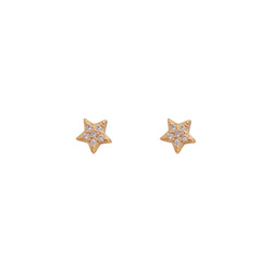 AROS MINI STARS CIRCONES BAÑADOS EN ORO | BOAZ JOYAS