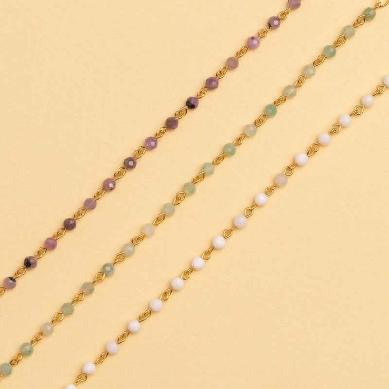 PULSERA SILA WHITE BAÑADA EN ORO | BOAZ JOYAS