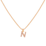 COLLAR INICIAL CIRCONES BAÑADO EN ORO