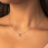 COLLAR INICIAL LUZ BAÑADO EN ORO