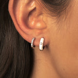 ARGOLLAS KIRA WHITE BAÑADAS EN ORO BLANCO
