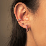 AROS SIENA PINK BAÑADOS EN ORO BLANCO