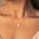 COLLAR MEDALLA INICIAL PLATA