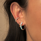 ARGOLLAS LUCA BLUE BAÑADAS EN ORO