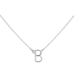 COLLAR INICIAL LUZ PLATA | BOAZ JOYAS