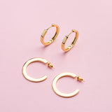 ARGOLLAS AILA 30MM BAÑADAS EN ORO