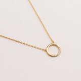 COLLAR LEA BAÑADO EN ORO