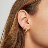 ARGOLLAS LISAS 20MM BAÑADAS EN ORO