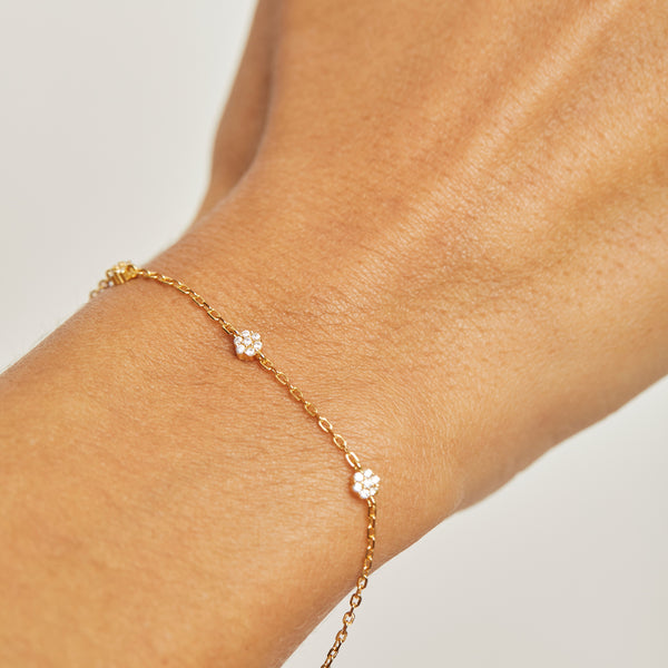 PULSERA LUZ BAÑADA EN ORO | BOAZ JOYAS