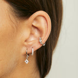 EARCUFF GALA BAÑADO EN ORO BLANCO (1 UNIDAD)