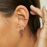 EARCUFFS CALI BAÑADOS EN ORO BLANCO