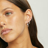 EARCUFF EMMA BAÑADO EN ORO BLANCO (1 UNIDAD)