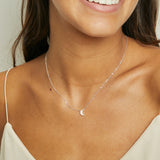 COLLAR LUNA PLATA