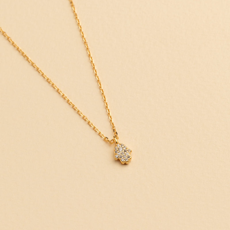 COLLAR MANO DE FÁTIMA BAÑADO EN ORO | BOAZ JOYAS