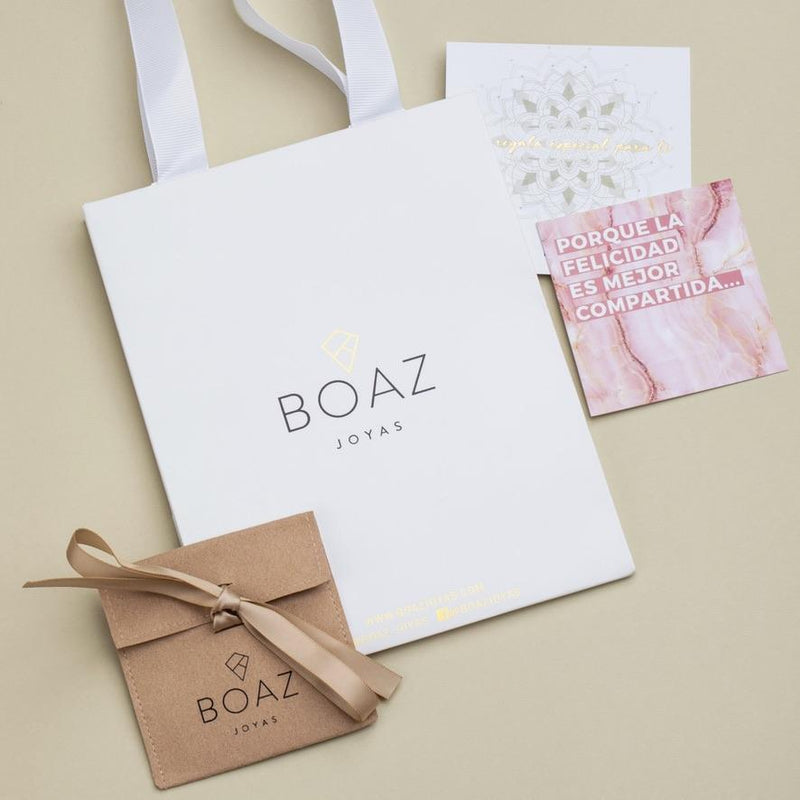 ARGOLLAS NALA BAÑADAS EN ORO BLANCO | BOAZ JOYAS