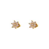 AROS FLOR BAÑADOS EN ORO