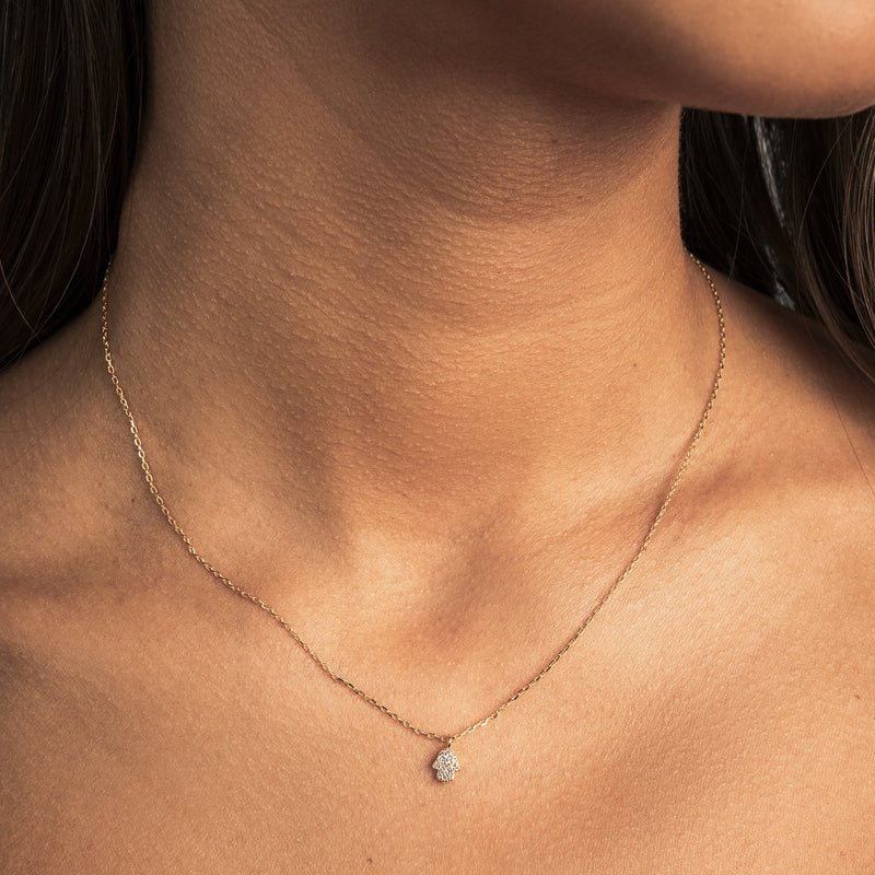 COLLAR MANO DE FÁTIMA BAÑADO EN ORO | BOAZ JOYAS