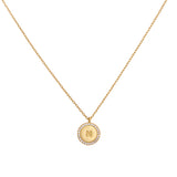 COLLAR MEDALLA INICIAL BAÑADO EN ORO