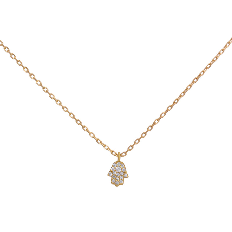 COLLAR MANO DE FÁTIMA BAÑADO EN ORO | BOAZ JOYAS