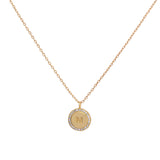 COLLAR MEDALLA INICIAL BAÑADO EN ORO