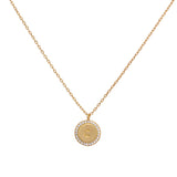 COLLAR MEDALLA INICIAL BAÑADO EN ORO