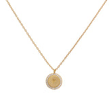 COLLAR MEDALLA INICIAL BAÑADO EN ORO