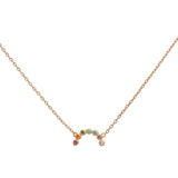 COLLAR ARCOÍRIS BAÑADO EN ORO