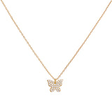 COLLAR MARIPOSA BAÑADO EN ORO
