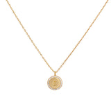 COLLAR MEDALLA INICIAL BAÑADO EN ORO