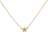 COLLAR ESTRELLA BAÑADO EN ORO