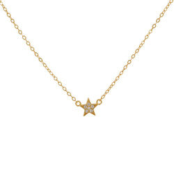 COLLAR ESTRELLA BAÑADO EN ORO | BOAZ JOYAS