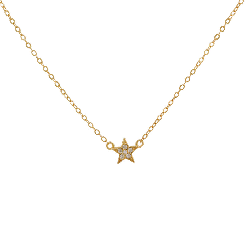 COLLAR ESTRELLA BAÑADO EN ORO | BOAZ JOYAS